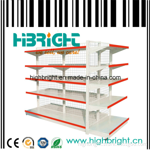 Supermarket Shelving with Wire Backs (HBE-SR-4)